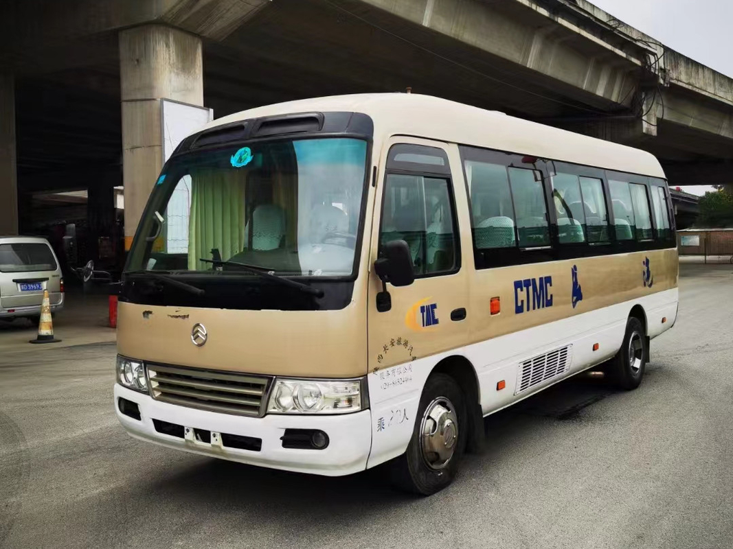 motore diesel di Yuchai 90kw 2015-2017 dorato della vettura di 22seats Dragon Used Coaster Bus Mini