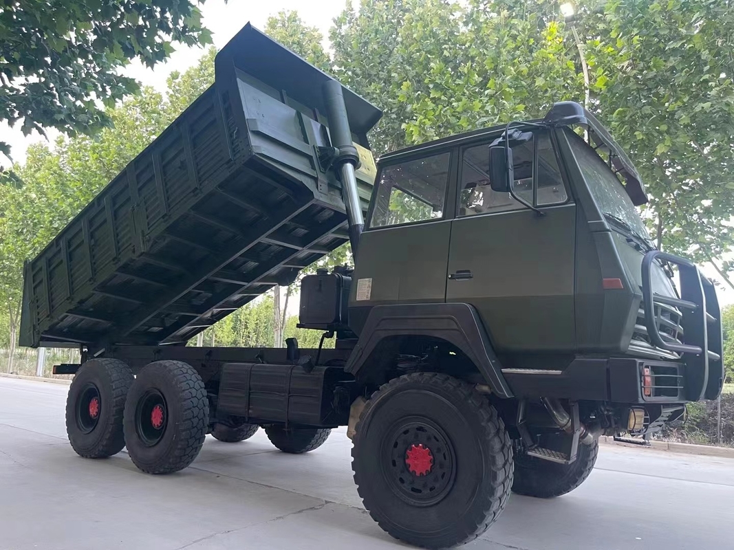 Autocarro con cassone ribaltabile pieno utilizzato delle serrature di differenziale di Tipper With 3 dell'azionamento del combustibile diesel potente 310hp 6X6