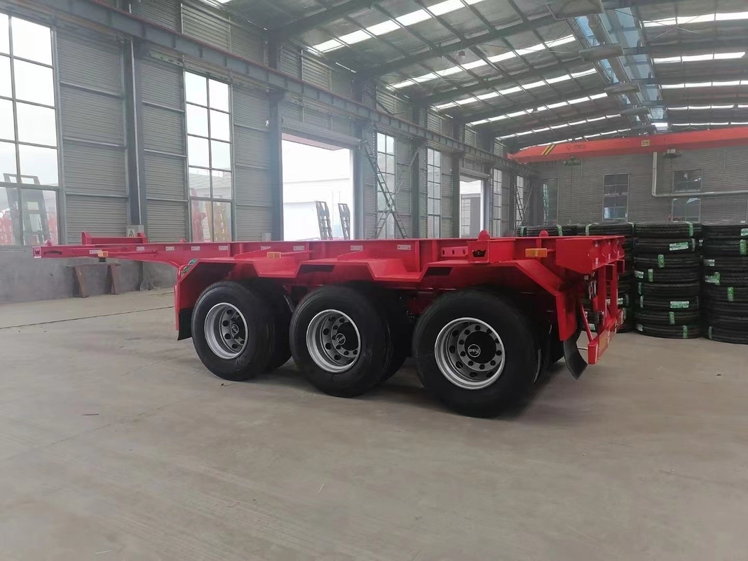 Tre nuovissimi di Axle Semi Trailer Platform Trailer fatti in Cina