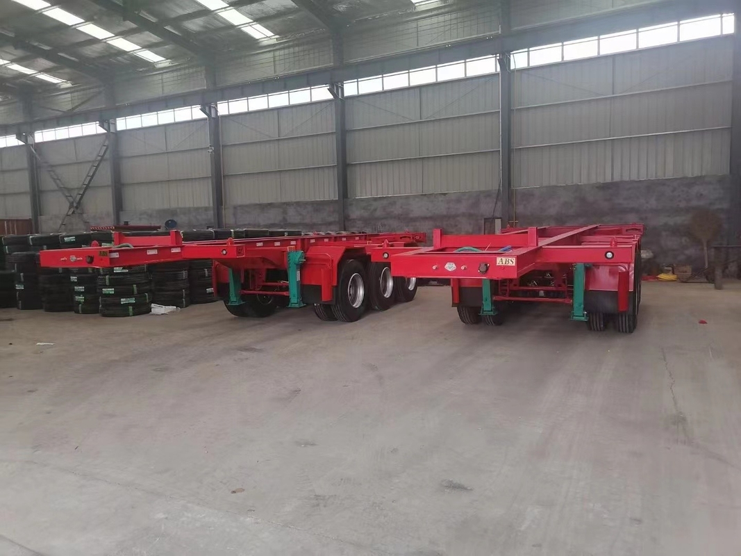 Tre nuovissimi di Axle Semi Trailer Platform Trailer fatti in Cina