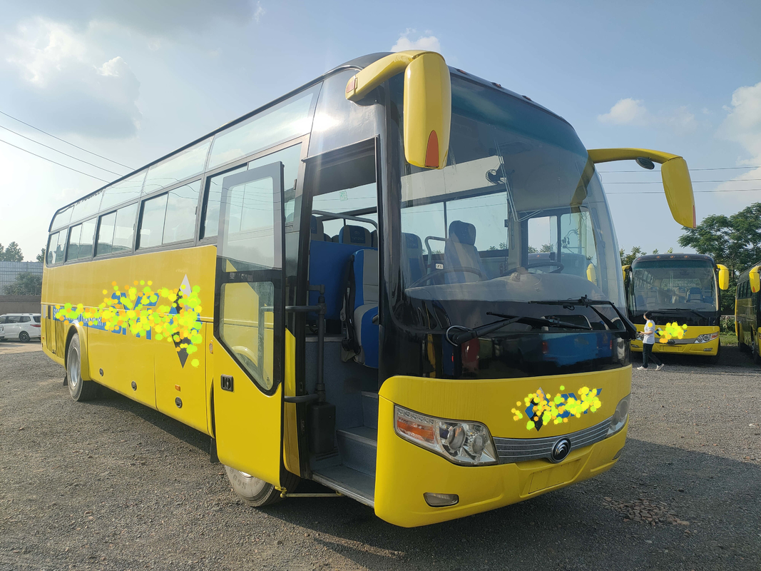 2+3 la disposizione 60seats ha usato Yutong trasporta la vettura di lusso Africa 10 metri dei bus di sospensione ZK6110 dell'airbag