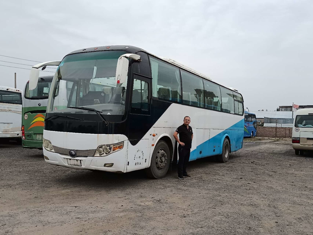 Vettura giusta di giro del motore della parte posteriore del bus Zk6110 della seconda mano del bus 49-51seater di Yutong della direzione