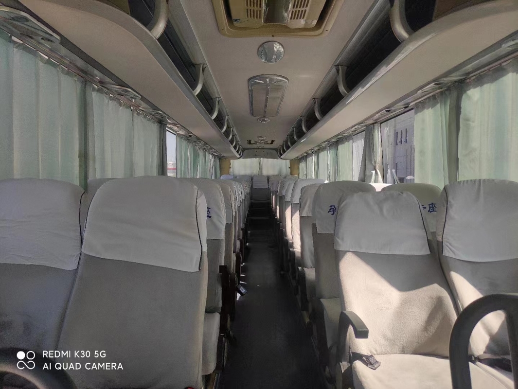 Bus utilizzato sedili di ZK6127 55 Yutong motore di Weichai di 2014 anni con la sospensione della molla a lamelle