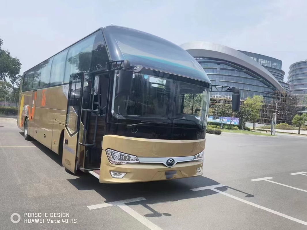 La vettura Long Used Coach del bus di ZK6128 Yutong trasporta un motore di 54 sedili RHD/parte posteriore di LHD