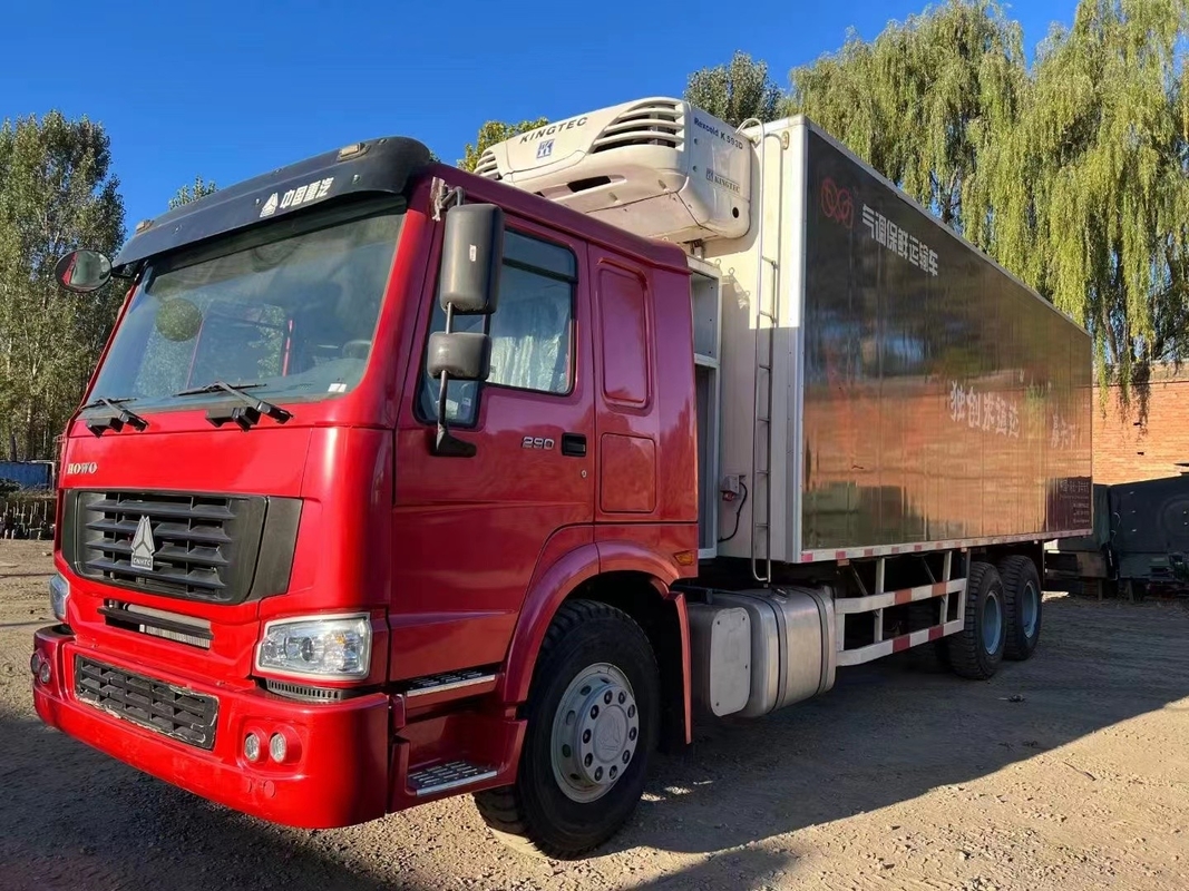 Camion del contenitore refrigerato congelatore del camion del frigorifero utilizzato 6*4 delle ruote di HOWO 10 da vendere