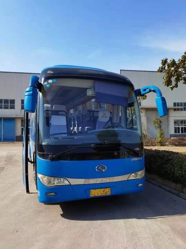 Direzione sinistra del motore 180kw di Bus XMQ6117y 52seater della vettura usata marca di Kinglong indietro