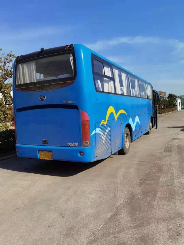 Direzione sinistra del motore 180kw di Bus XMQ6117y 52seater della vettura usata marca di Kinglong indietro