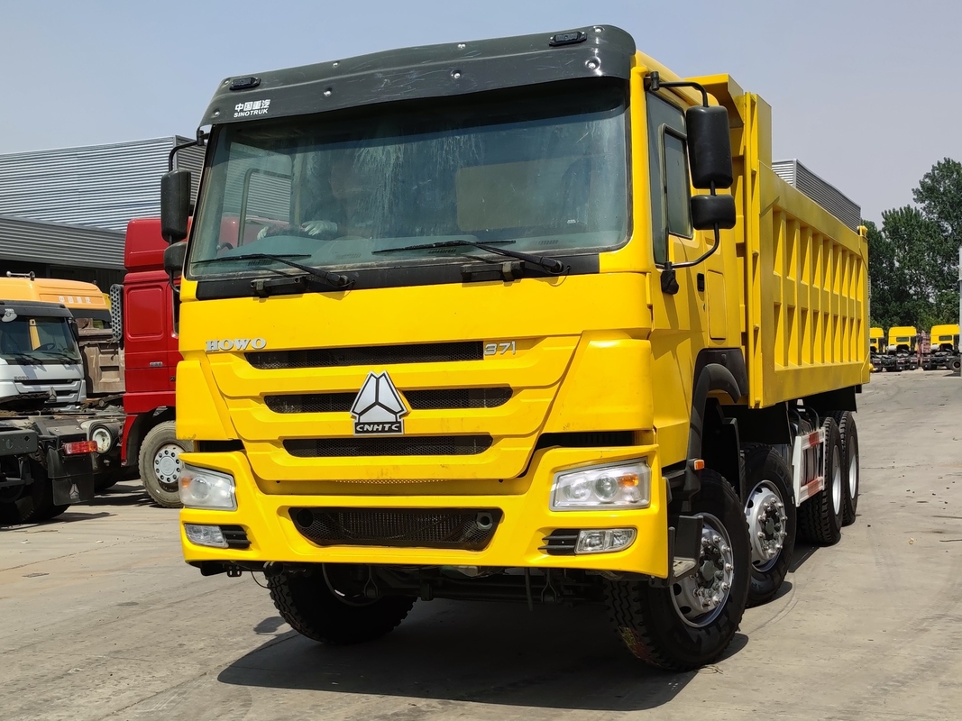Cino camion utilizzato 371-375-420hp dei camion di nuova di Tipper Truck 8*4 marca diesel della guida a destra HOWO