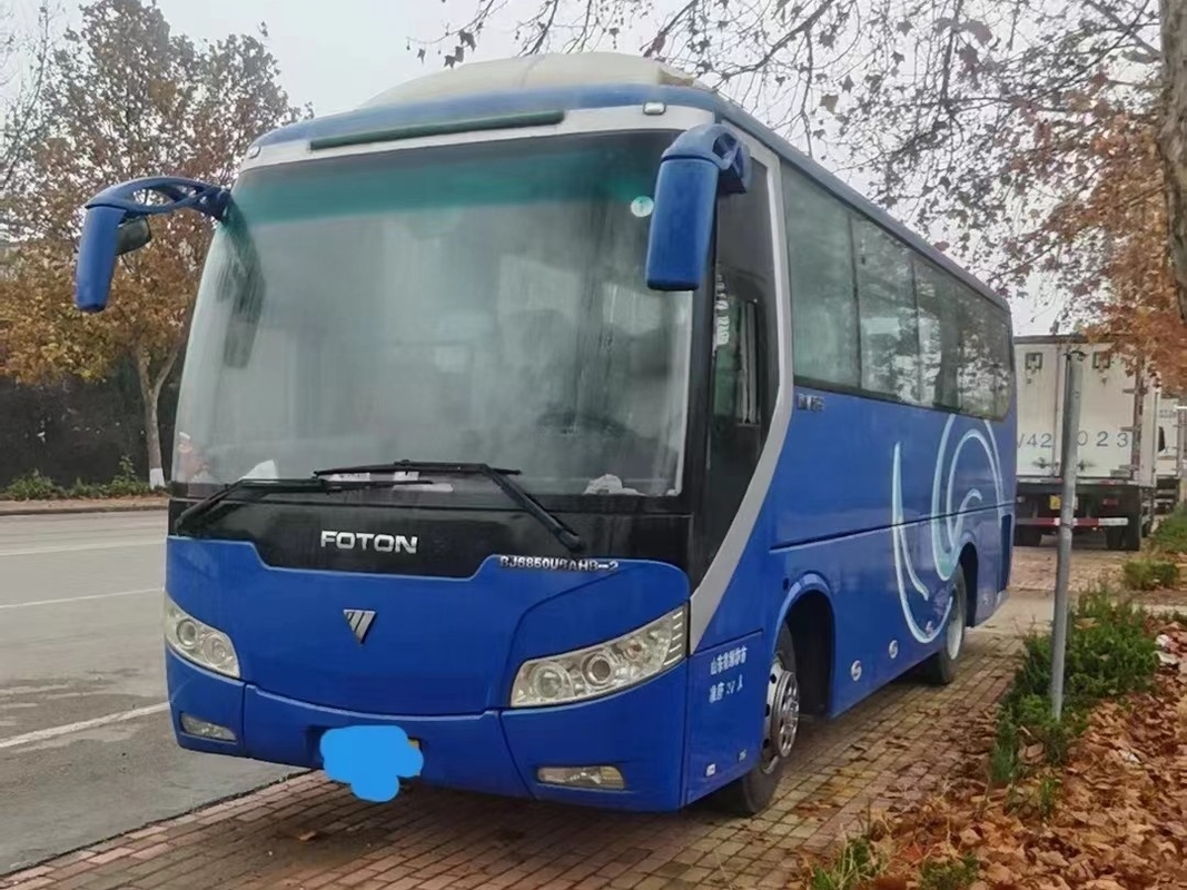 Guida a sinistra di Yuchai Engine Used del bus Foton della vettura e del bus usata 37 sedili BJ6850