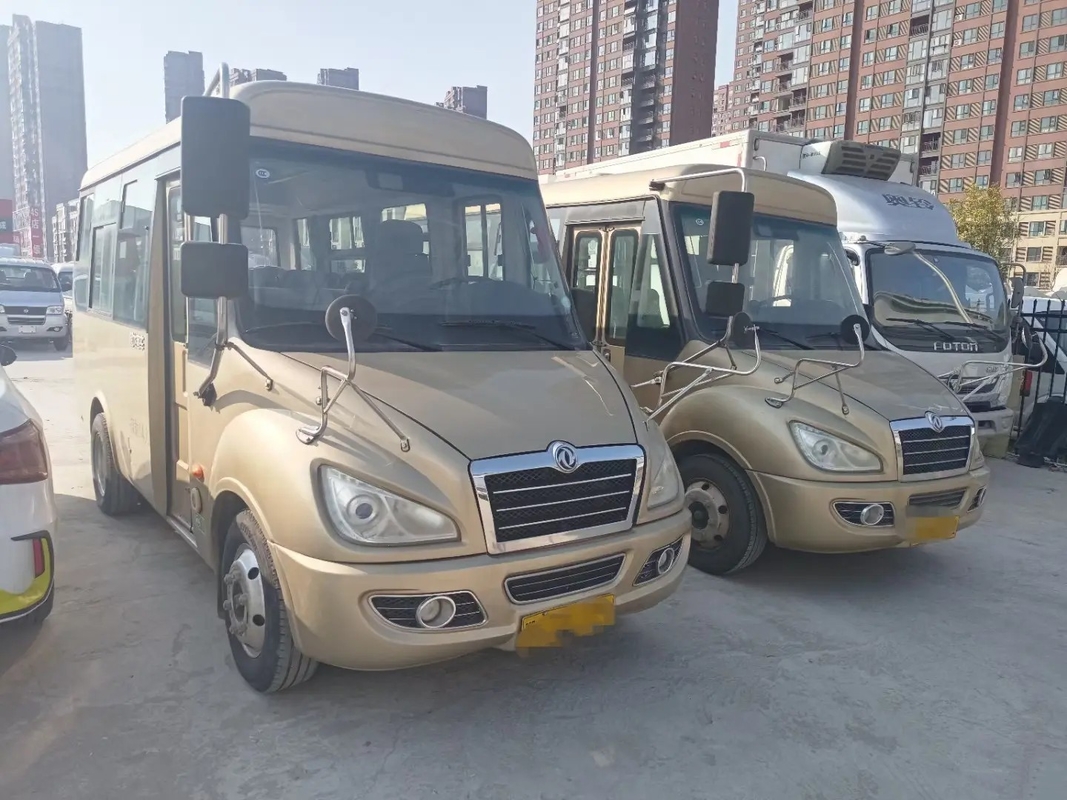 Seconda mano Mini Van Front Engine Folding Gate Slidng Windows 14 Dongfeng usato sedili Mini Bus EQ6550