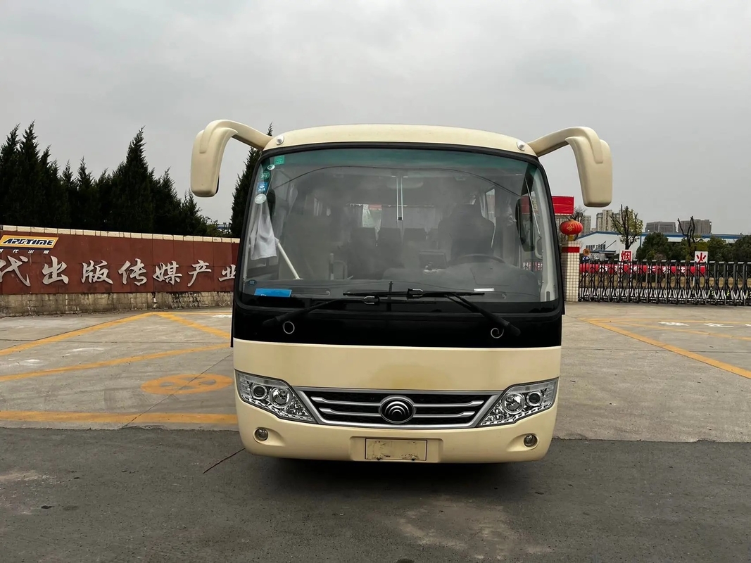 Mini Coach Front Engine usato 19 mette il bus a sedere ZK6609D di Yutong della seconda mano del condizionatore d'aria del motore diesel