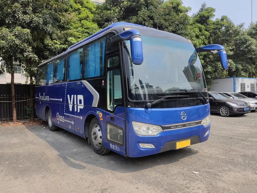 secondi sedili del motore 220hp 38 di Yuchai del bus della mano che sigillano finestra 8,7 metri di Dragon Bus dorato usato XML6887