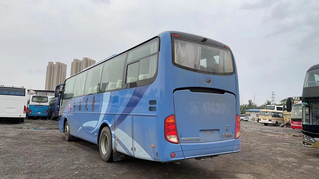 Il condizionatore d'aria blu di colore del motore di Yuchai della disposizione dei sedili dei sedili 2+3 del Microbus 60 della seconda mano ha usato giovane Tong Bus ZK6107