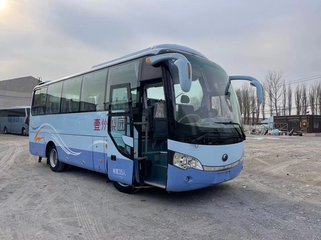 Porta usata di Tong Bus ZK6808 della seconda mano dei sedili della guida a sinistra 35 del bus di transito giovane singola 8 metri