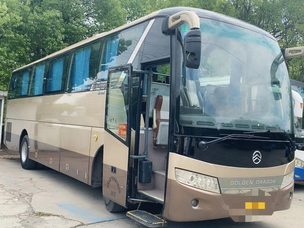 Drago dorato usato XML6113 della singola mano della porta del motore di Yuchai dei sedili della sospensione 47 dell'airbag del bus del passeggero seconda