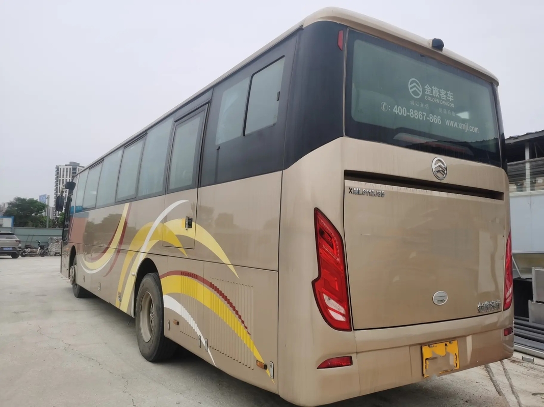 Il motore 245hp di Weichai dei sedili del bus 50 del motore diesel ha usato porta dorata della molla a lamelle del drago XML6112 la singola con il A/C