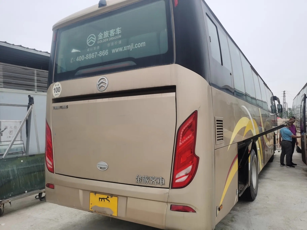Il motore 245hp di Weichai dei sedili del bus 50 del motore diesel ha usato porta dorata della molla a lamelle del drago XML6112 la singola con il A/C