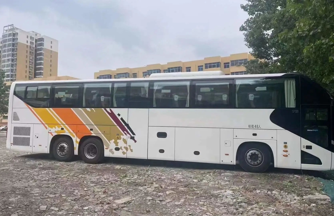 Motore di Weichai dei sedili del compartimento di bagagli del bus della seconda mano il doppio definitivamente grande 48 con il A/C ha utilizzato il bus di giro ZK6137