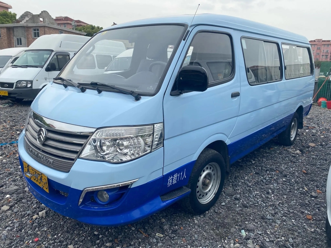 Motore a benzina dorato LHD di Dragon Hiace XML6532 di colore 11 dei sedili bianchi e blu del minibus utilizzato di 12 Seater