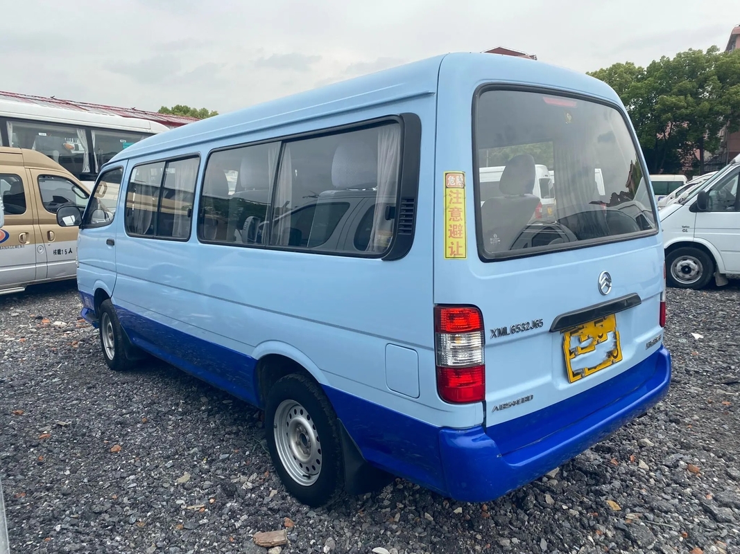Motore a benzina dorato LHD di Dragon Hiace XML6532 di colore 11 dei sedili bianchi e blu del minibus utilizzato di 12 Seater