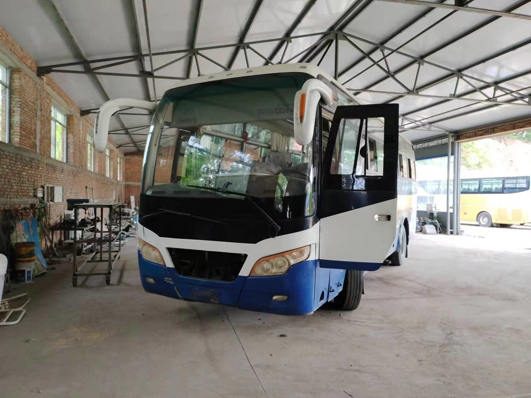 Il bus di navetta utilizzato Front Engine 41 mette minibus a sedere ZK6892D di Yutong della molla a lamelle del condizionatore d'aria della finestra di scivolamento il secondo