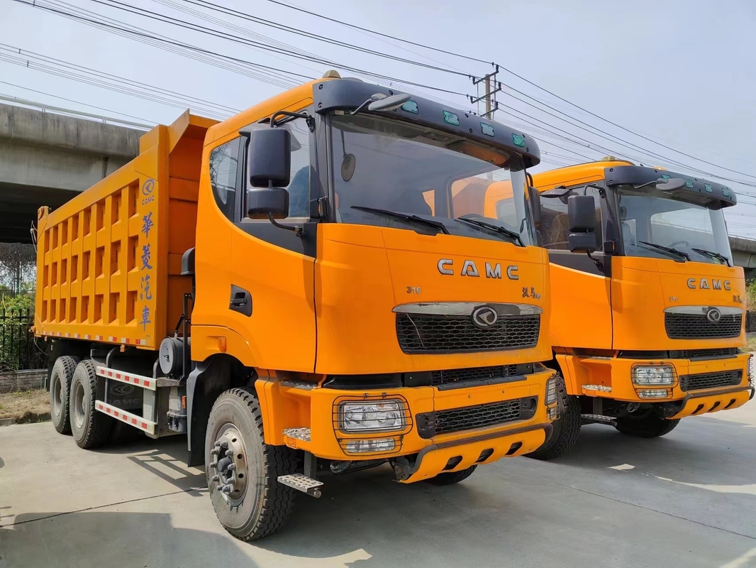 Testa piatta resistente commerciale utilizzata dell'autocarro con cassone ribaltabile delle gomme CAMC del modello 10 dell'azionamento degli autocarri con cassone ribaltabile 316hp 6×4