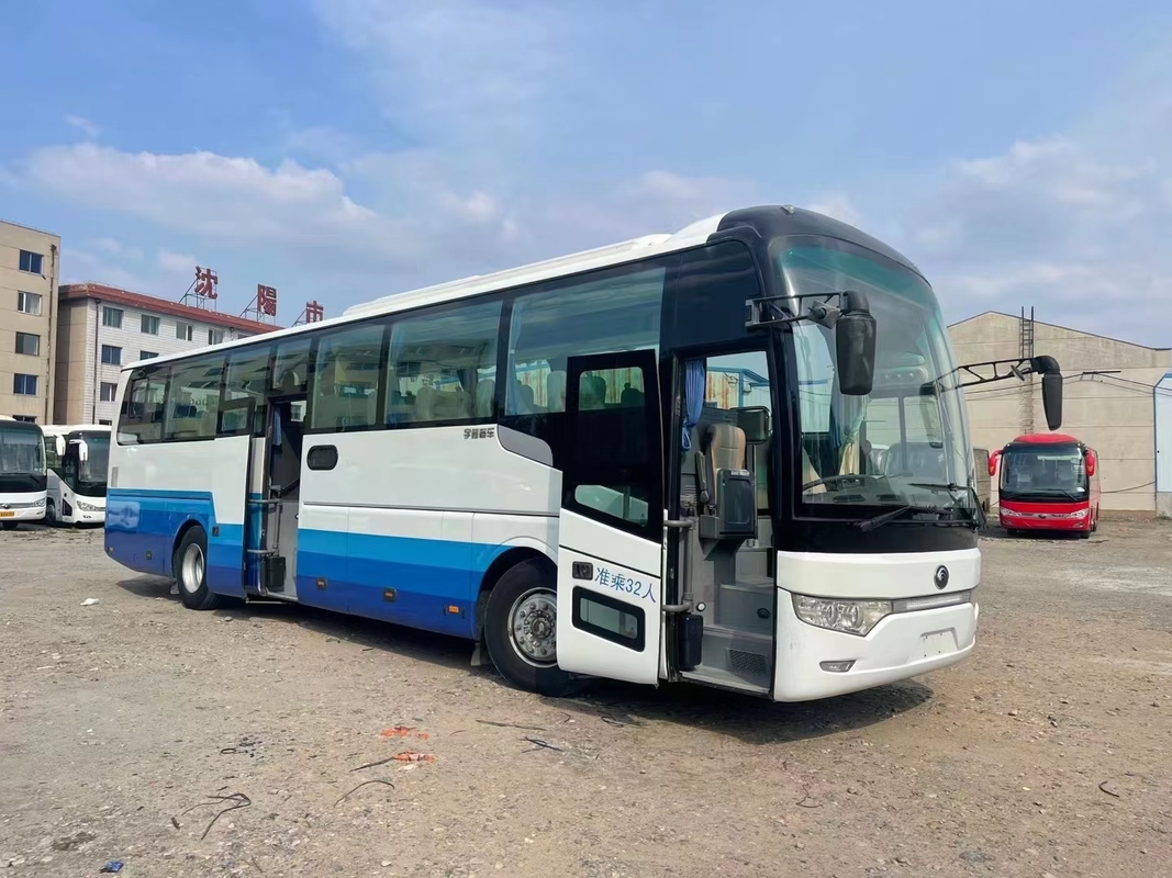 Bus medio utilizzato ZK6122 di Yutong della mano del portabagagli LHD/RHD secondo della porta del motore 336hp di Weichai dei sedili del bus 32 di viaggio