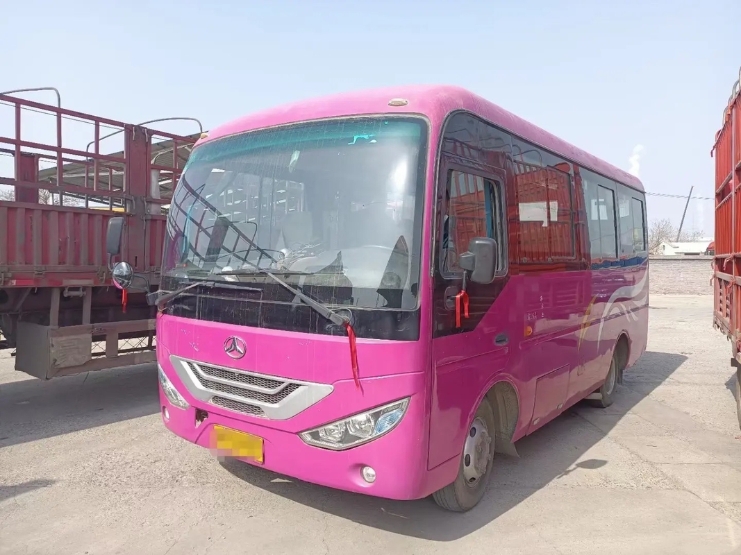 I furgoni utilizzati Front Engine 19 della navetta mette la porta a sedere piegante che fa scorrere bus JMV6609 della mano JMC di Windows RHD/LHD Isuzu Engine il secondo