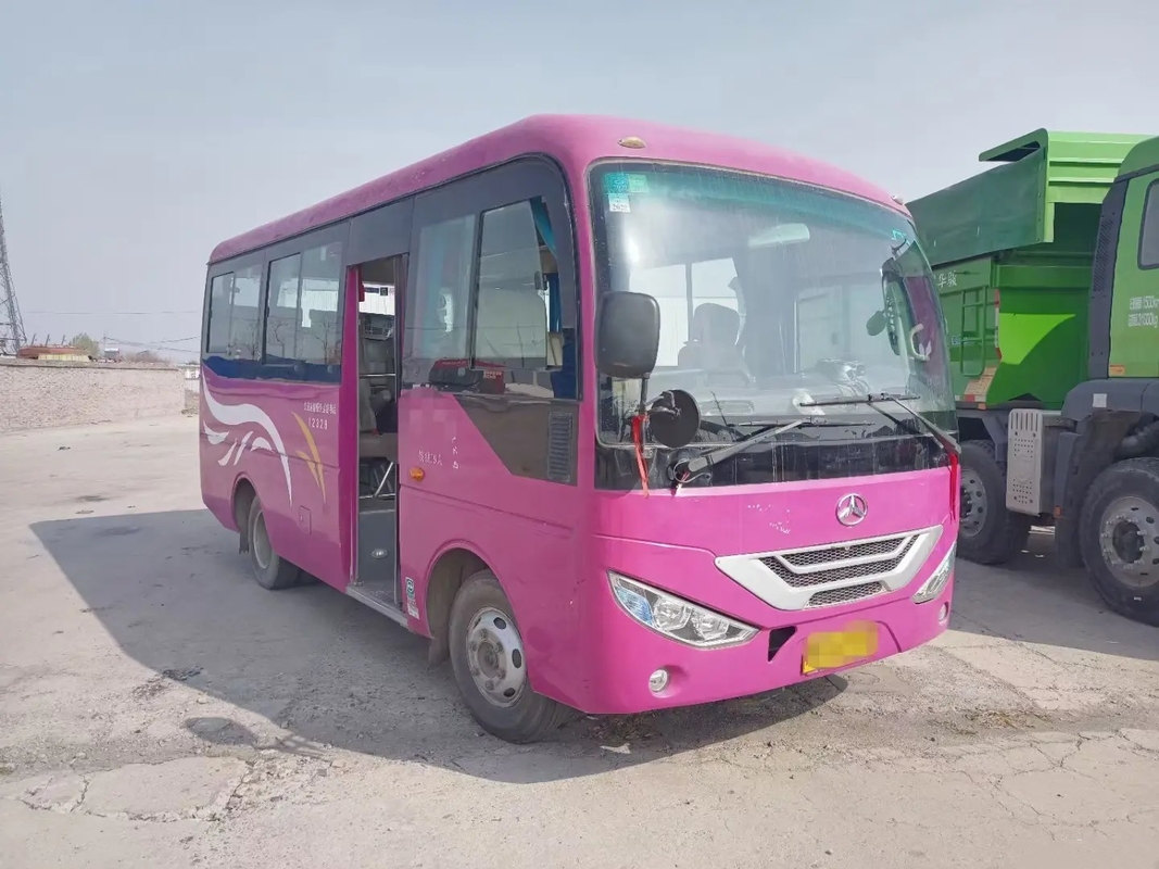 I furgoni utilizzati Front Engine 19 della navetta mette la porta a sedere piegante che fa scorrere bus JMV6609 della mano JMC di Windows RHD/LHD Isuzu Engine il secondo