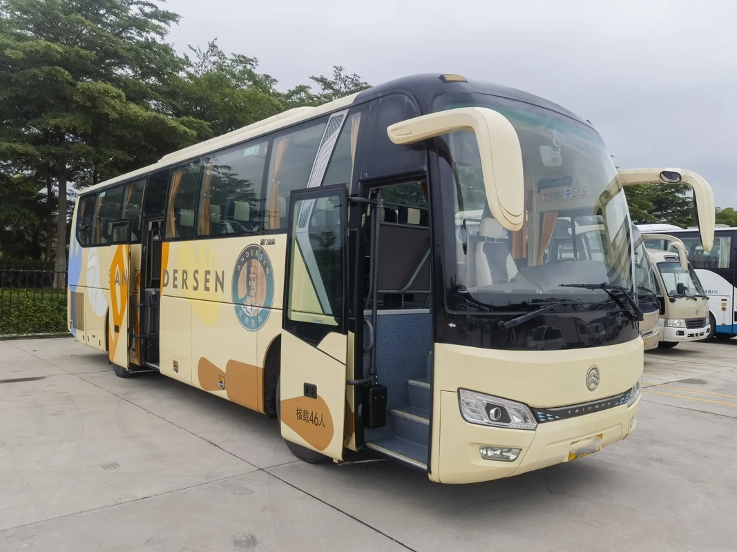 Compartimento di bagagli di lusso usato dei sedili della trasmissione manuale 46 del bus drago dorato XML6102 del A/C da 2018 anni