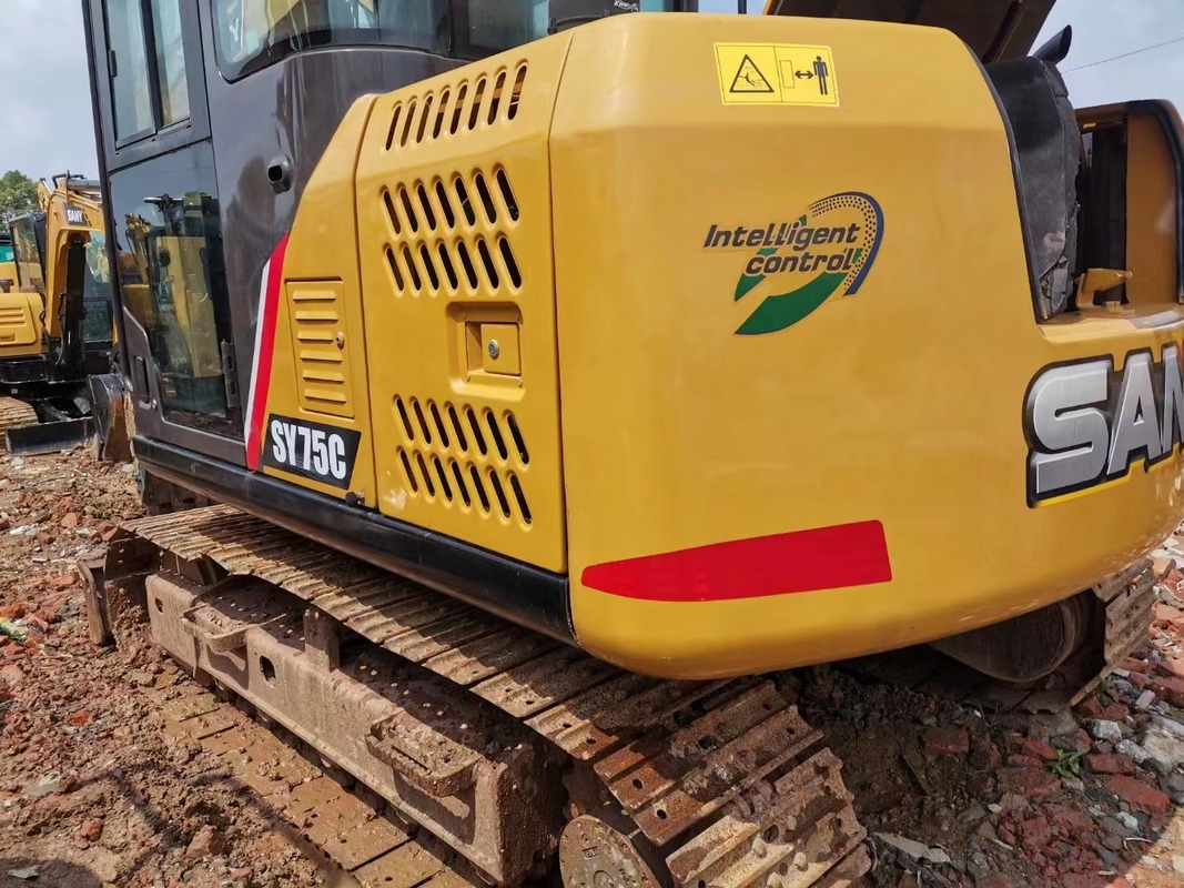Camion di seconda mano 7 tonnellate di SANY dell'escavatore di Isuzu Engine 4 dei cilindri di capacità usata 150L del serbatoio di combustibile
