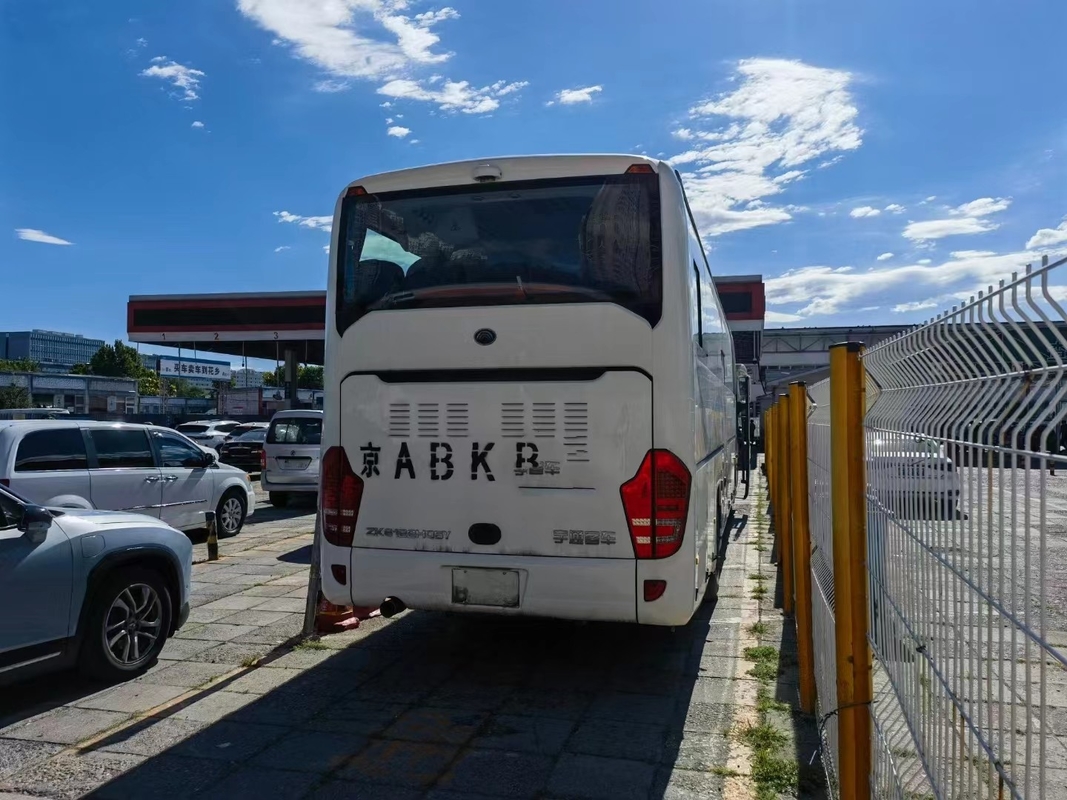 Giovani sedili bianchi di colore 53 di Tong Bus ZK6112 12 metri di Weichai del condizionatore d'aria di lunghezza del motore 336hp di seconda vettura Bus della mano