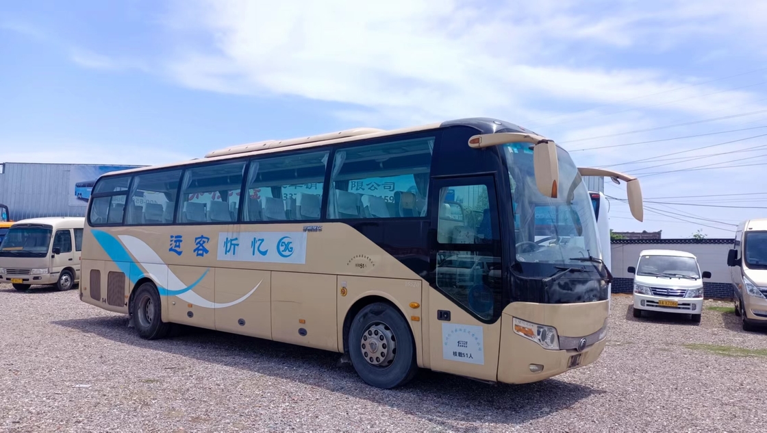 Condizionatore d'aria utilizzato dei sedili di colore 51 di rosa del bus di viaggio 11 metro di grande di bagagli mano Yutong ZK6110 del compartimento seconda