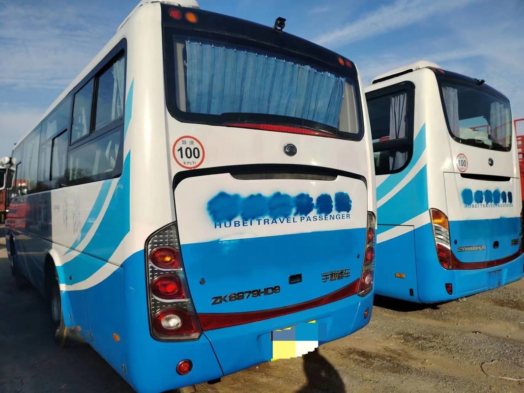 Youngtong 39 posti Used Shuttle Bus ZK6879 Leaf Spring Single Door Buono A/C