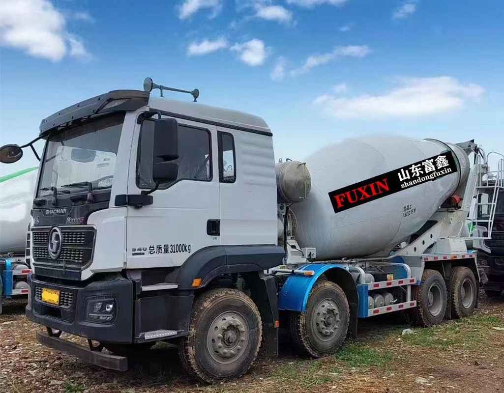 Shacman camion di cemento usato 8*4 Drive Mode 12 Cubic Euro 5 tetto piatto
