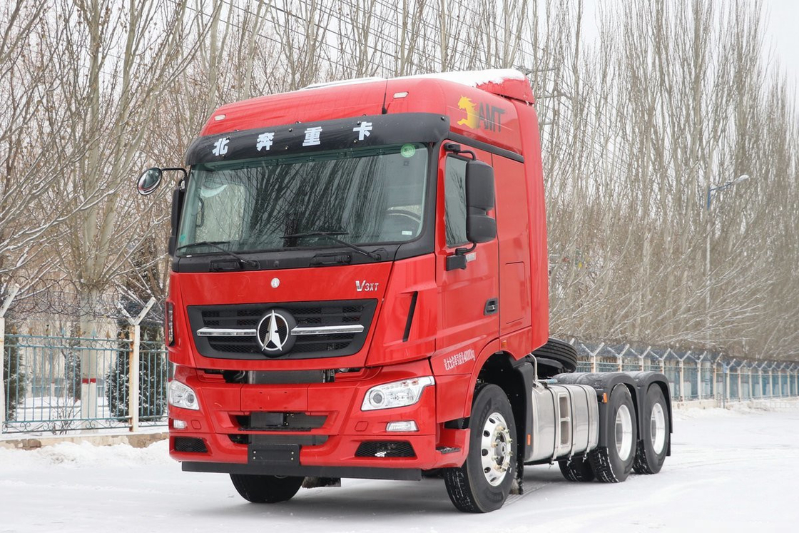 6*4 Drive Modello camion di seconda mano rimorchi Beiben Testa del trattore 560hp Amt 10 ruote