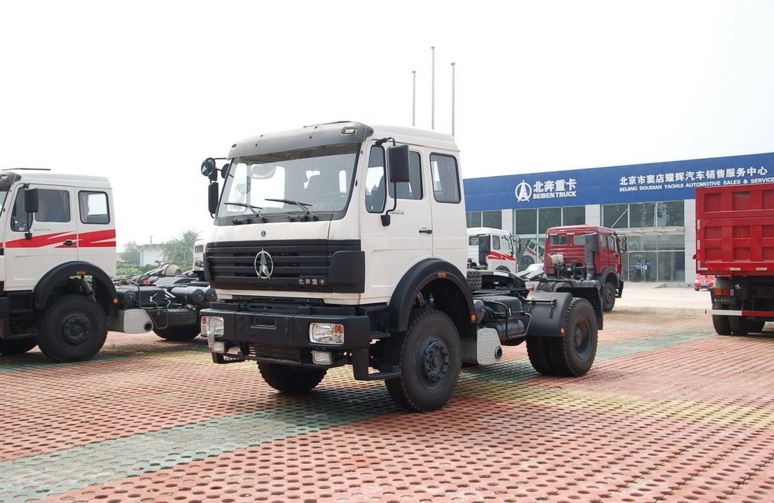 6 pneumatici usati camion di medie dimensioni 4 * 2 Beiben testa trattore 300 CV tetto piatto Euro 3