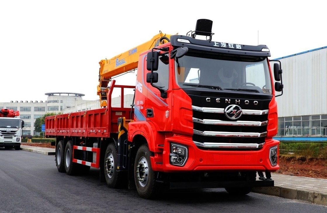 8*4 Drive Modello di autocarro di proprietà pre-Crane Hongyan montato 350hp Heavy Duty Euro 6