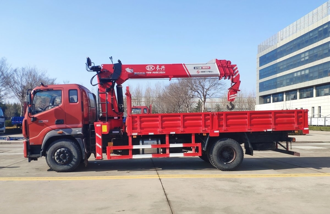 Foton Truck montato gru 4 * 2 Drive Mode 9 tonnellate cabina singola 220hp Left Hand Drive