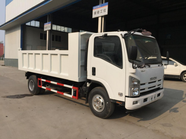 Camionetti di gomma usati 4*2 carico 10 tonnellate 5,2 metri di lunghezza scatola 9 cubico Isuzu Dumper Nuovo