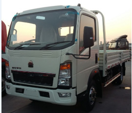 3 tonnellate Lunghezza del camion Cisterna di carico Howo 4*2 Flat Box Camion Camion monocabina RHD Euro 2
