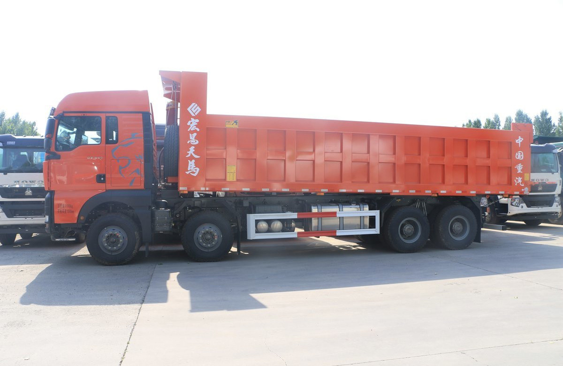 Sinotruk Uk Used Tipper Trucks 8×4 Sitrak G7H Heavy Duty 12.5L Disposizione Single Sleeper