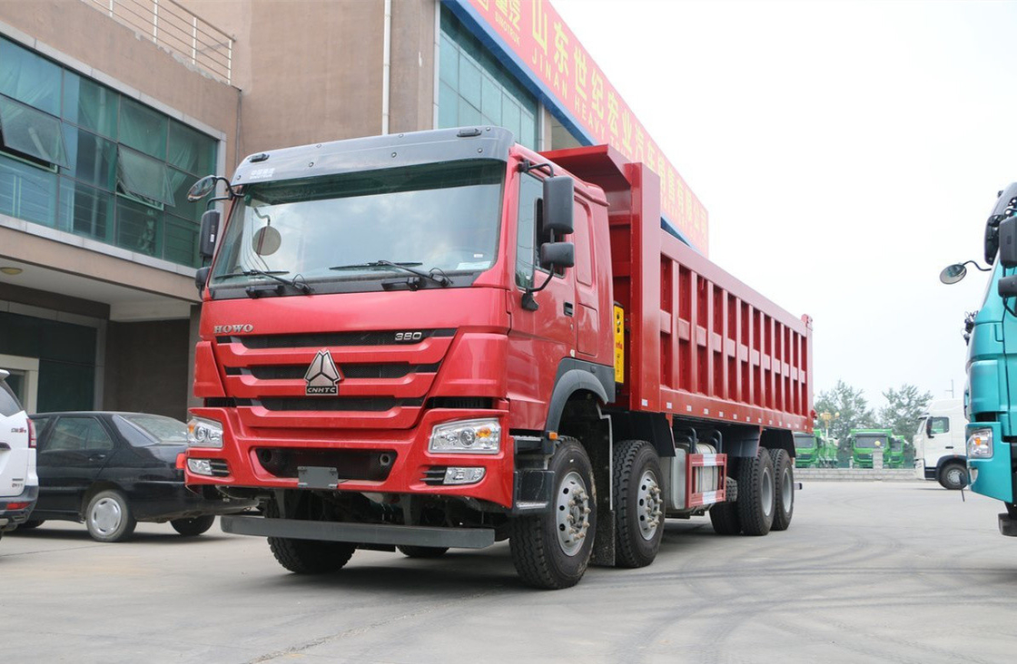 Sino Howo Dump Truck 76 Flat Cabin 8*4 Tipper Truck 30-50 tonnellate carica 12 pneumatici LHD&RHD
