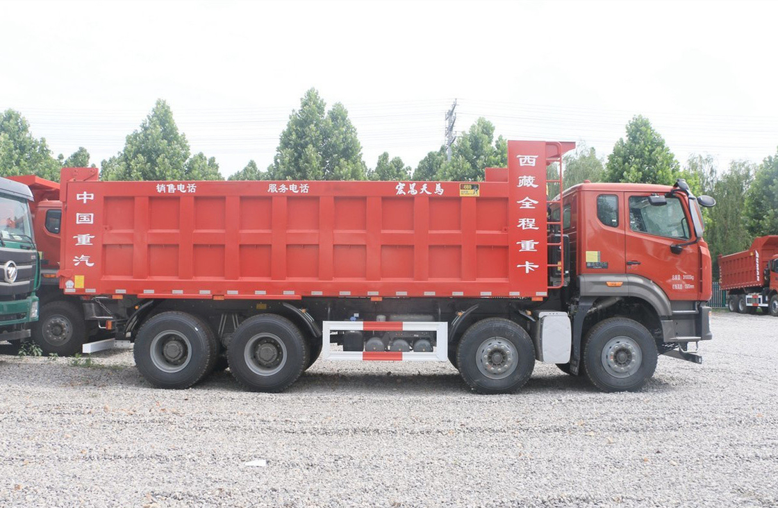 Sino Truck 60t Dumper Power Motore diesel 440hp Hohan Tipper 8×4 Trasporto minerario