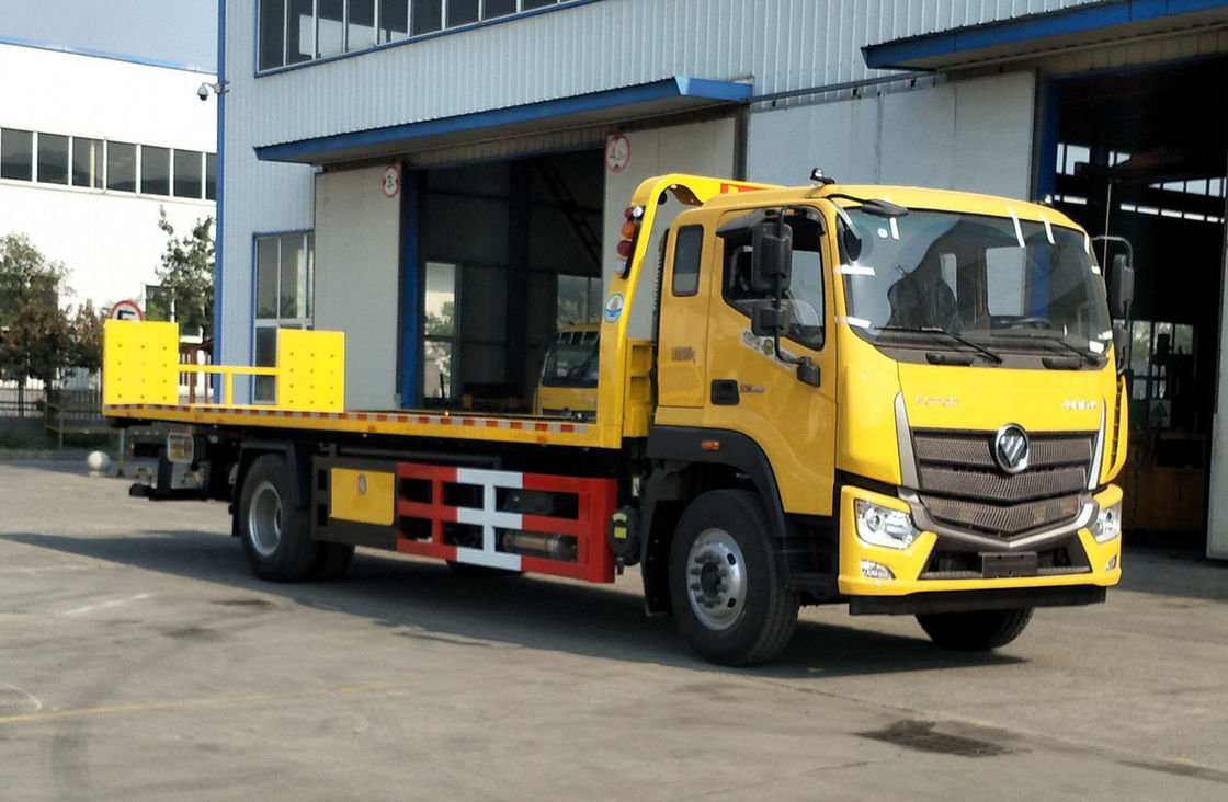 Modalità di azionamento del letto piano 4*2 del motore diesel 210hp Foton del camion del demolitore da 7 tonnellate 10,5 metri di lunghezza