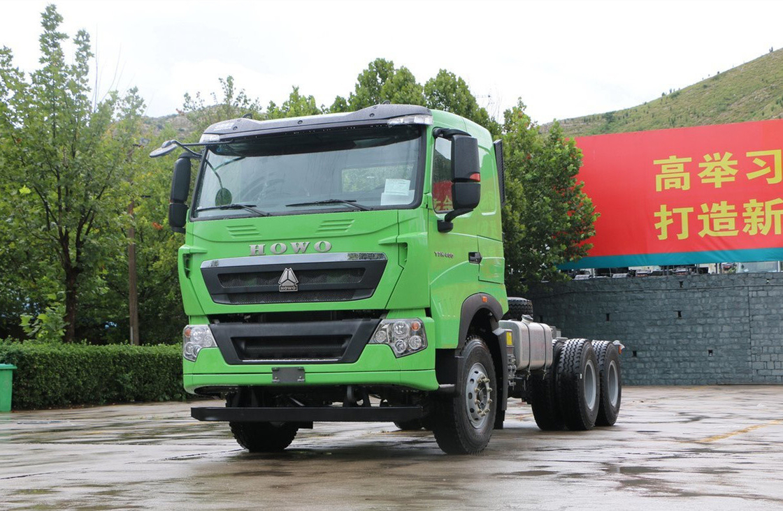 6*4 Dump Truck Fornitori Sinotruck Howo T7H Verde Colore 6 cilindri 400 CV Potente motore