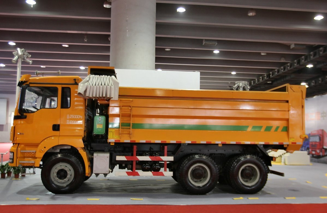Cina Camionetto da scarico in vendita U-Type Box Shacman Tipper Weichai 290hp Motore Single e Half Cab