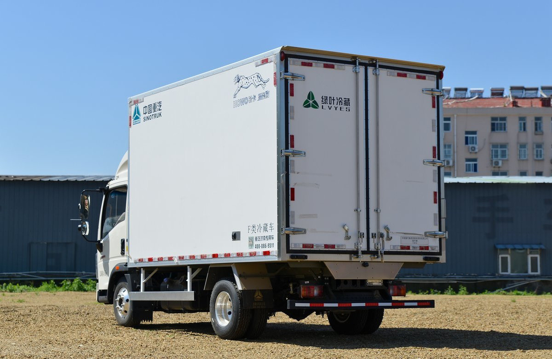 Camion frigorifero in vendita Sinotruck Howo 4*2 monoasse Camion frigorifero furgone Box 20 Cubic