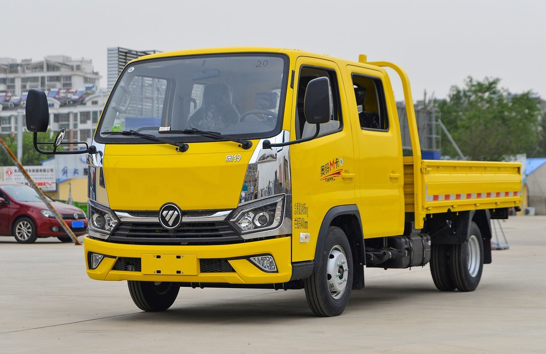 Camion letto Foton Piccolo Camion camion doppio fila 5 posti Cabina Motore a benzina 6 gomme LHD