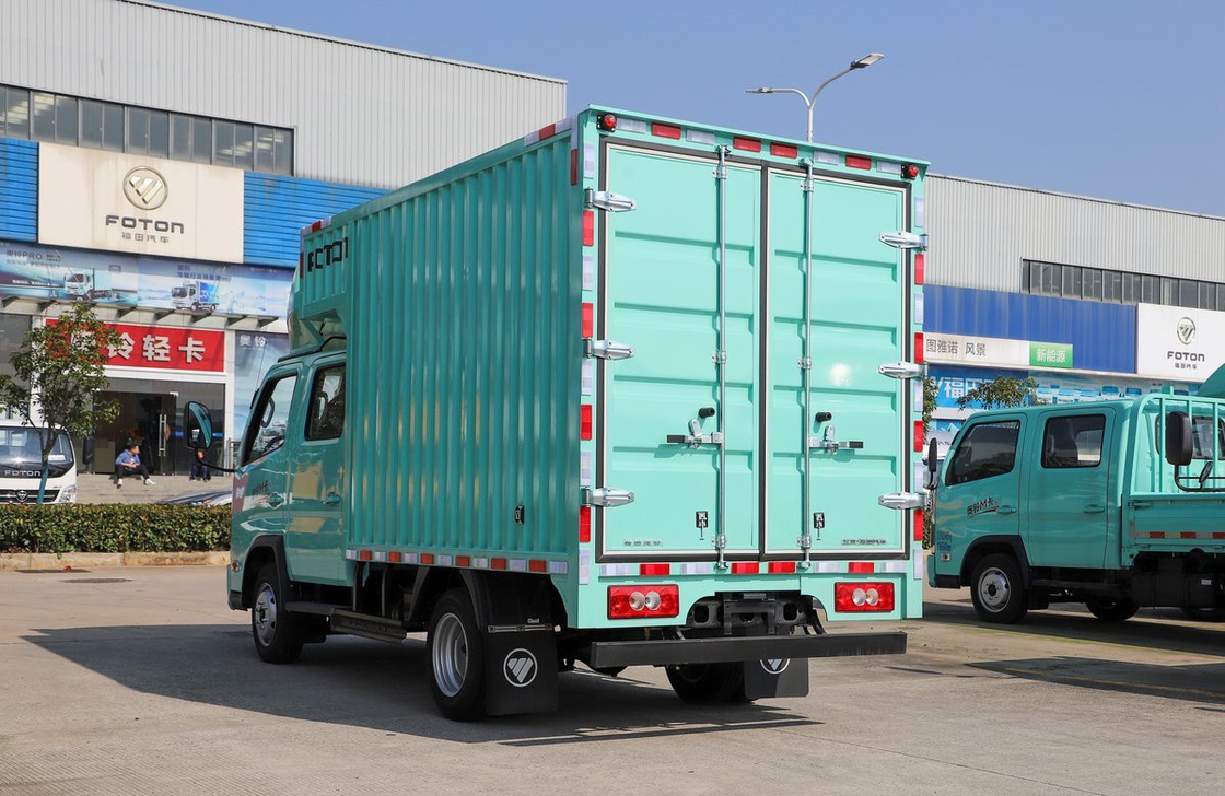 Camion leggero usato Container da 2,7 metri 2+3 posti Doppia cabina Marca cinese Foton